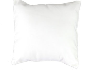 White 12" By 18" Blank Rectangle Canvas Cotton Pillow Cover for Farmhouse Décor DIY, Paintable, Ink, Screen-print, Iron on Vinyl