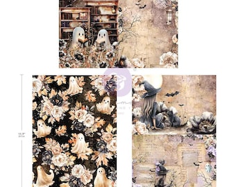 Bewitched Collection A4 Decoupage - 3 Sheets 8.3 X 11.7 inches Re-Design