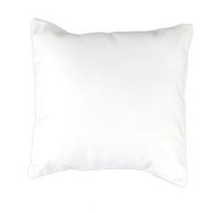 White Canvas 16" By 16" Blank Square Pillow Cover for DIY, Envelope Closure, use with HTV, Screen Printing, Paint, Transfers, HTV