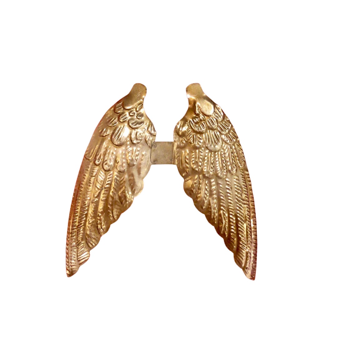 Silver Angel Wings SM 5.25 X 5 Tin Antique Silver Finish Etsy