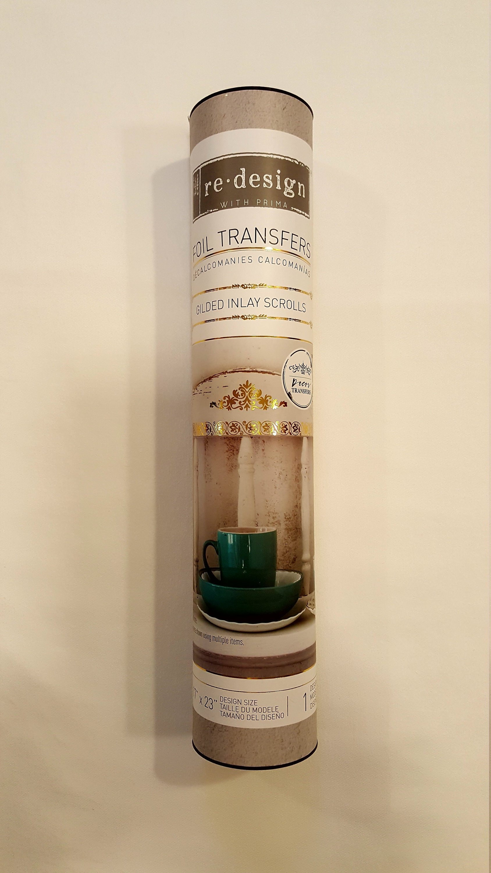 Gold TransferGilded Inlay Scrolls, Redesign by Prima Home and Garden