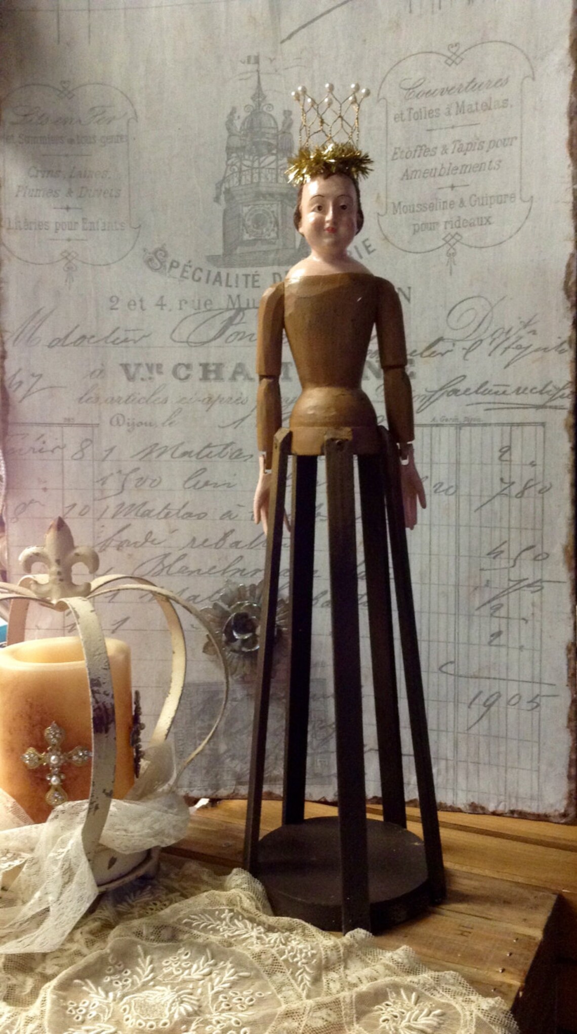 Reproduction Vintage Santos Cage Doll Etsy