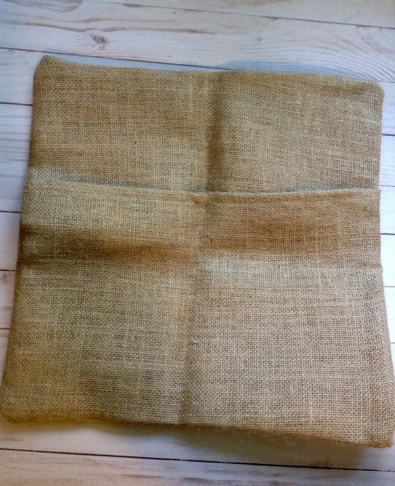 Burlap 16 By 16 Blank Square Pillow Cover Envelope Etsy