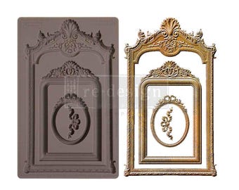 Antique Frame Silicone Mould – Baroque Decor, Food Safe