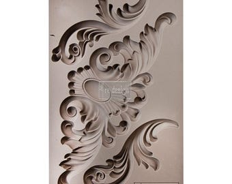 Redesign Mold - Thornton Medallion by Prima for mixed media art, home decor, candy, food, wedding cake