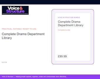 Complete Drama Department Library | Digital Resource Bundle