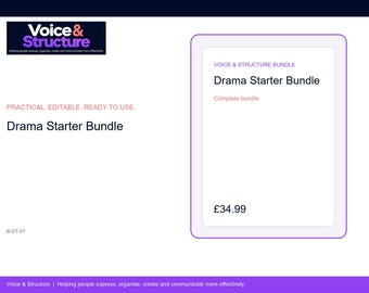 Drama Starter Bundle | Digital Resource Bundle