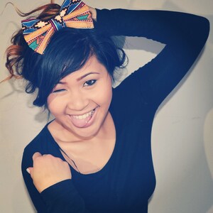 Aztec/Tribal Print Hair Bow image 3