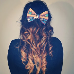 Aztec/Tribal Print Hair Bow image 4