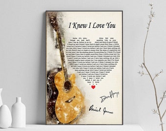 I Knew I Loved You Etsy