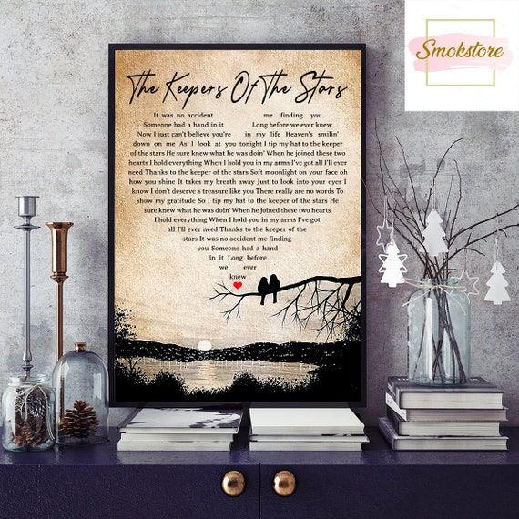 Keeper Of The Stars Lyrics By Tracy Byrd The Keeper of the Stars Lyrics Poster Tracy Byrd Music Album | Etsy