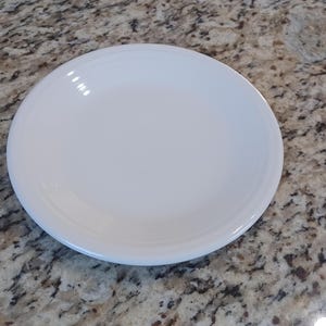 Fiestaware White Salad Plate 7&quot;  Homer Laughlin