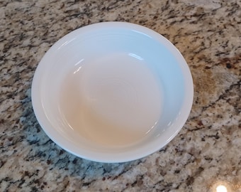 Fiestaware White Cereal/Soup Bowl   Homer Laughlin