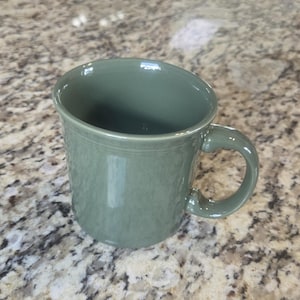 Fiestaware Sage Java Mug Discontinued Color  Homer Laughlin