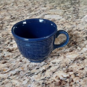 Fiestaware Cobalt Blue Tea Cup Retired Color Homer Laughlin
