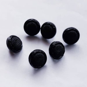 Vintage Dark and Natural Sewing Buttons Variety of Sizes Black Shank ABR