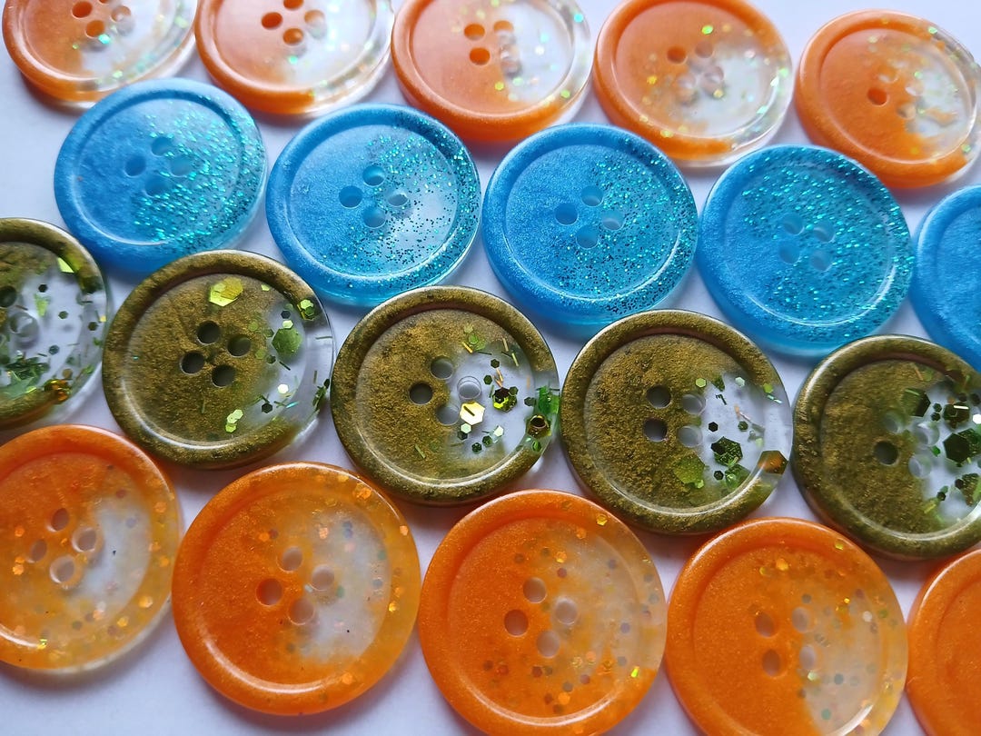 1 Inch Crescent Sparkle Nebula Sewing Buttons - Etsy