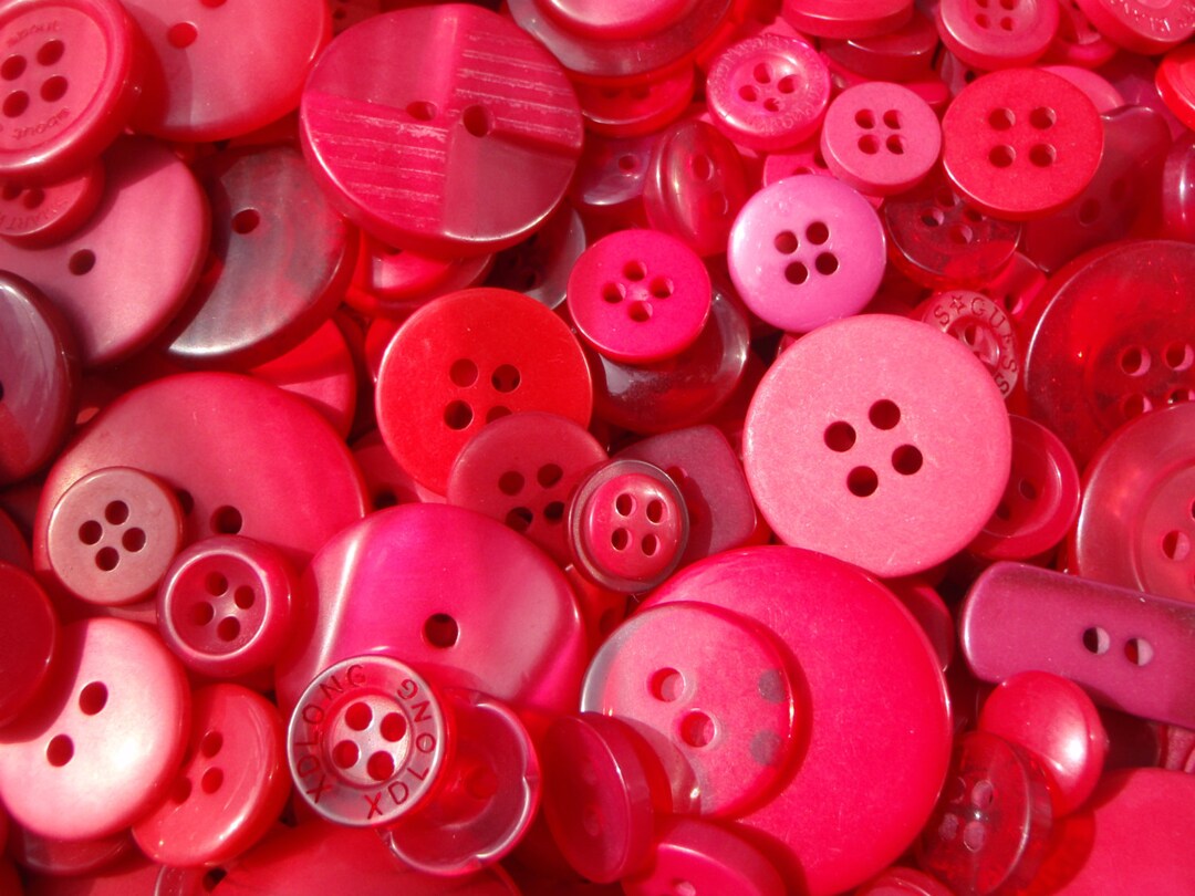 Red Sewing Button Mix 5 to 30mm Etsy