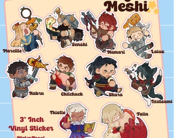 Dungeon Meshi Stickers!