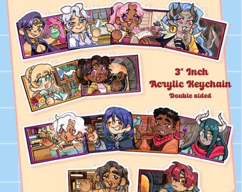 Fields of Mistria Romanceable keychains