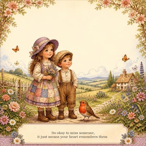 Children's Feelings Activity: It's Okay to Miss Someone You Love (Digital Download)
