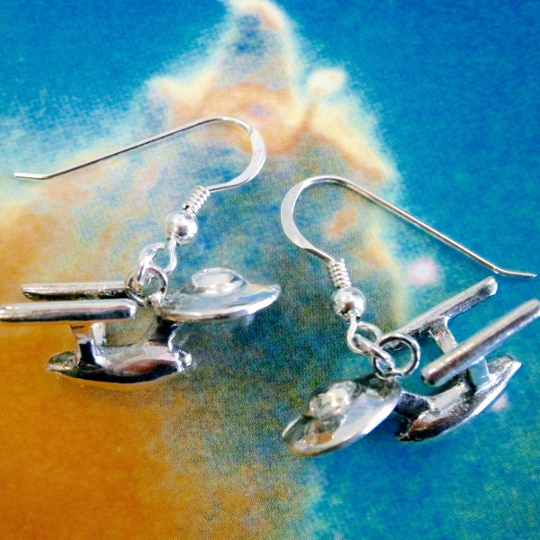 Sterling Silber Enterprise Ohrringe