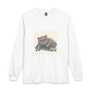 Ctrl + Alt + Catnap - Exotic Shorthair Cat Long Sleeve | Funny Cat Lover Gift | Cute Kitty Tee