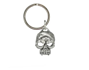 3D Skull Vampire Keychain, Dracula, Skeleton, G128KC, Metal, Death