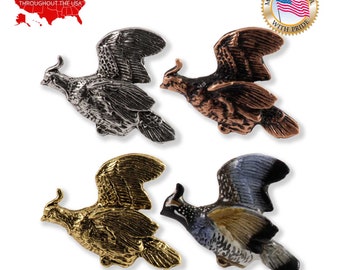 B18 Quail kilt Pewter Emblem Kilt Pin ScarfBrooch 3 7.5 cm