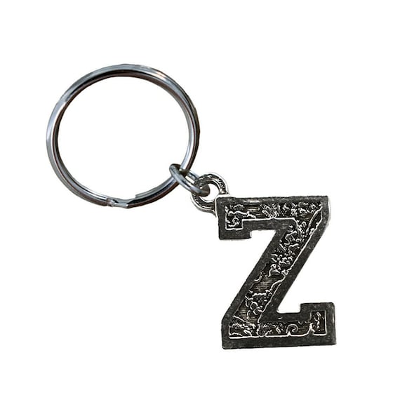 Letter Z Keychain, L026KC, 1 1/4 Inch, Alphabet, Initial