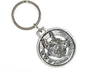 Australian Cattle Dog Keychain, Dog, Puppy, Dog Lovers, Dog Gift, D014KC, Tag, Collar Charm, Charm, Pewter, Backpack, Handmade in the USA