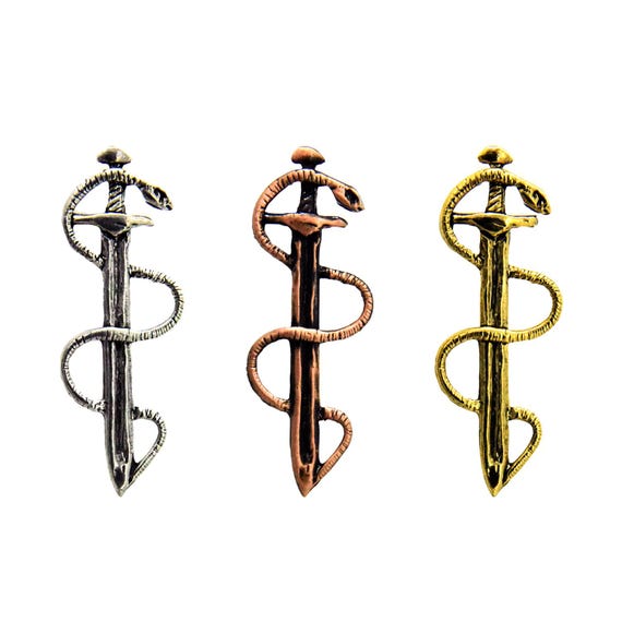 thumbnail image 2 of Gothic Snake Brooch Pin Gold Lapel Pin For Men Brooch 2 of 13