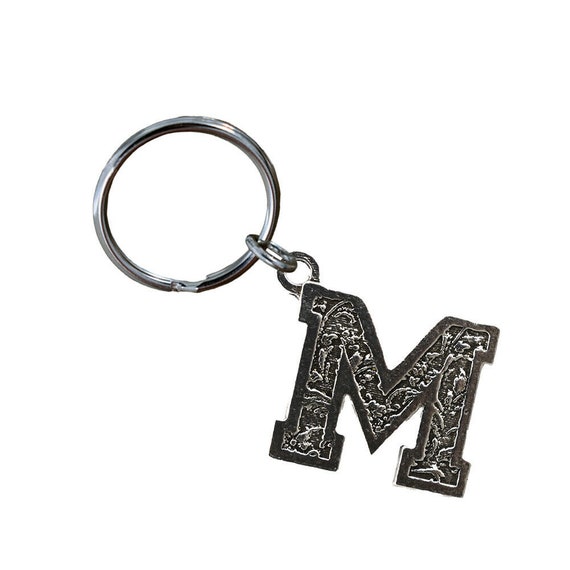 M letter shop keychains