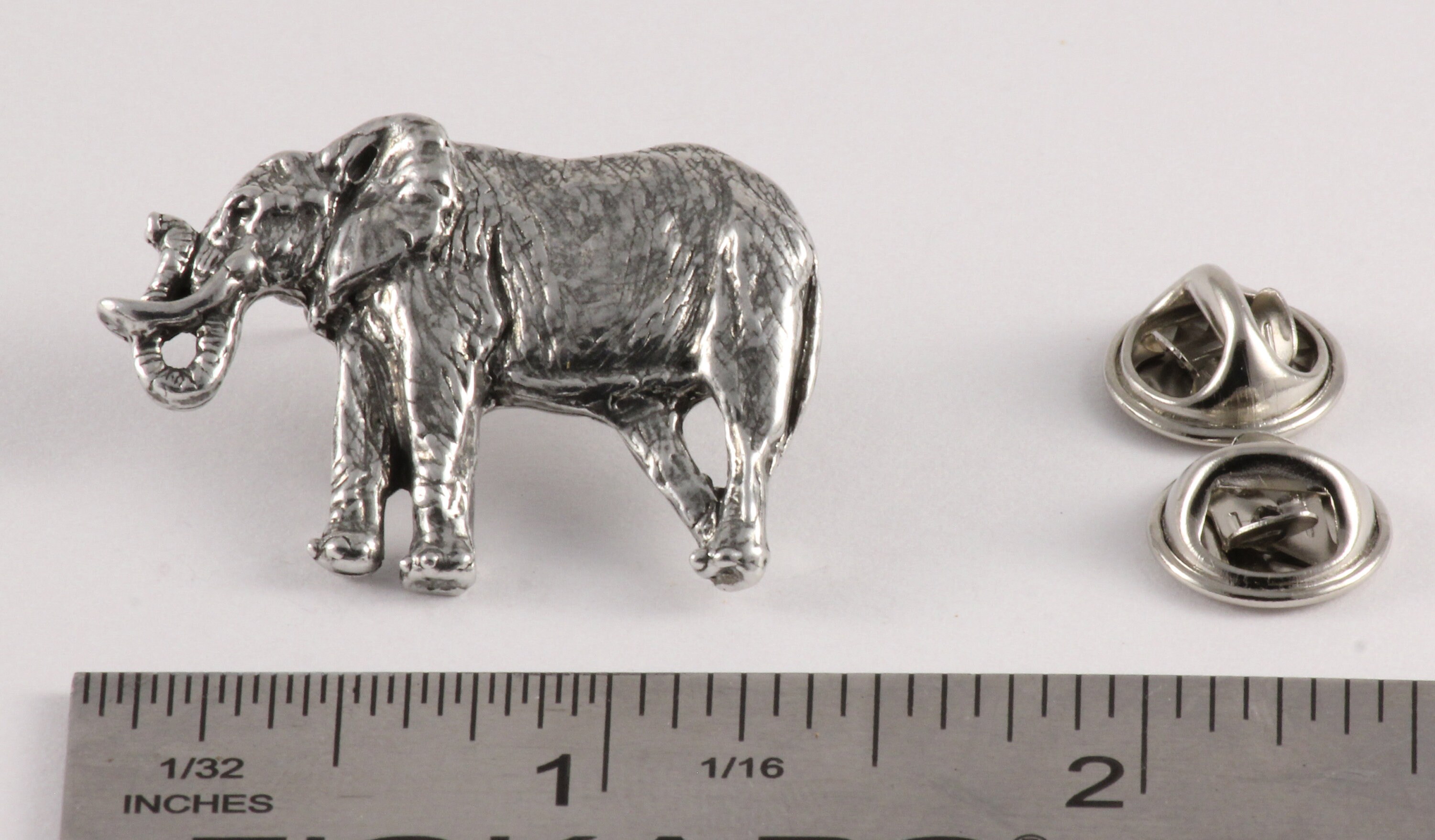 Creative Pewter Designs Elephant Full Body Pewter Lapel Pin or | Etsy