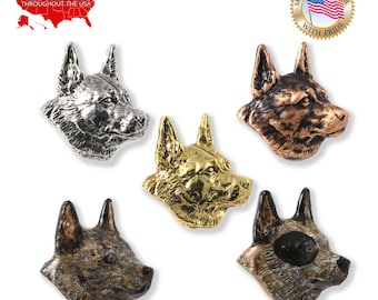 D014 Brooch Australian Cattle Dog Pewter Lapel Pin Jewelry D014 Brooch Australian Cattle Dog Pewter Lapel Pin Jewelry