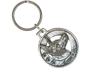 Basenji Keychain, Dog, Puppy, Dog Lovers, Dog Gift, D018KC, Tag, Metal, Collar Charm, Charm, Pewter, Backpack, Handmade in the USA