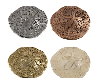 Sand Dollar Premium Pin, Pewter, Sand, Dollar, Beach, Ocean, Shell, Lapel, Hat, Pins, Brooch, Jewelry, Gift, Handmade in the USA. A161PRZ