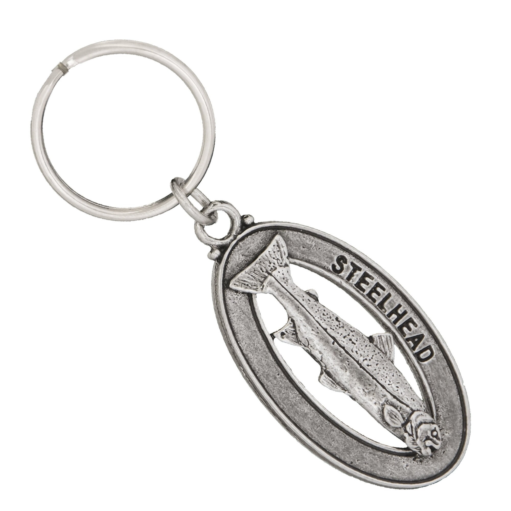 小物 Vintage silver925 parts Keychain Steelhead Keychain Small, F034KC, 2 Inch, Trout, Freshwater
