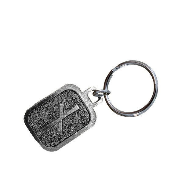 Naudhiz キーチェーン、L050KC、1 1/4 インチ、ノルウェーのルーン文字