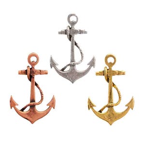 Anchor Pin, Pewter, Anchor, Boat, Ship, Nautical, Sailor, Lapel, Hat, Pins, Brooch, Brooches, Jewelry, Gift, Handmade in the USA. A1026