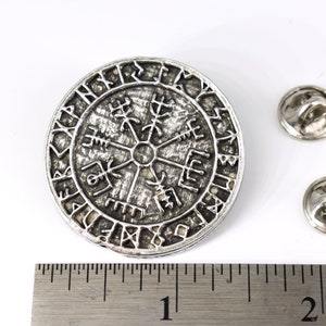 Runes Circle Pin, Shield, Viking, Celtic, Gothic, Pins, Lapel, Norse ...