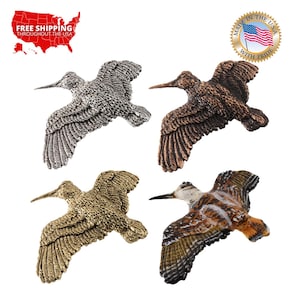 Creative Pewter Designs Woodcock Flying Premium Bird Pewter Lapel Pin Brooch, B027PR