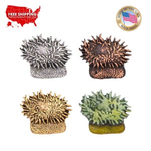 Anemone Pin, Pewter, Ocean, Plant, Flower, Marine, Aquarium, Fish, Lapel, Hat, Pins, Brooch, Jewelry, Gift, Handmade in the USA. A157Z