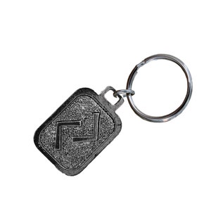 Jera Keychain, L059KC, 1 1/4 Inch, Norse Runes, Viking, Harvest, Gift, Metal, Engraved, Key Fob, Key Ring, Keys, Zipper Pull, Made in USA