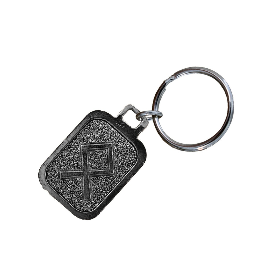 Othala Keychain, L069KC, 1 1/4 Inch, Norse Runes, Viking, Homeland