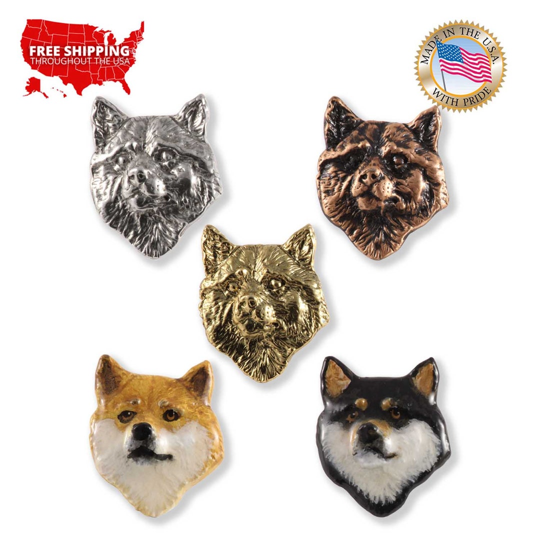 Handmade Pewter Shiba Inu Keychain - Lead-Free, Made In USA, Collectible Dog Gift (DK166) - View #10