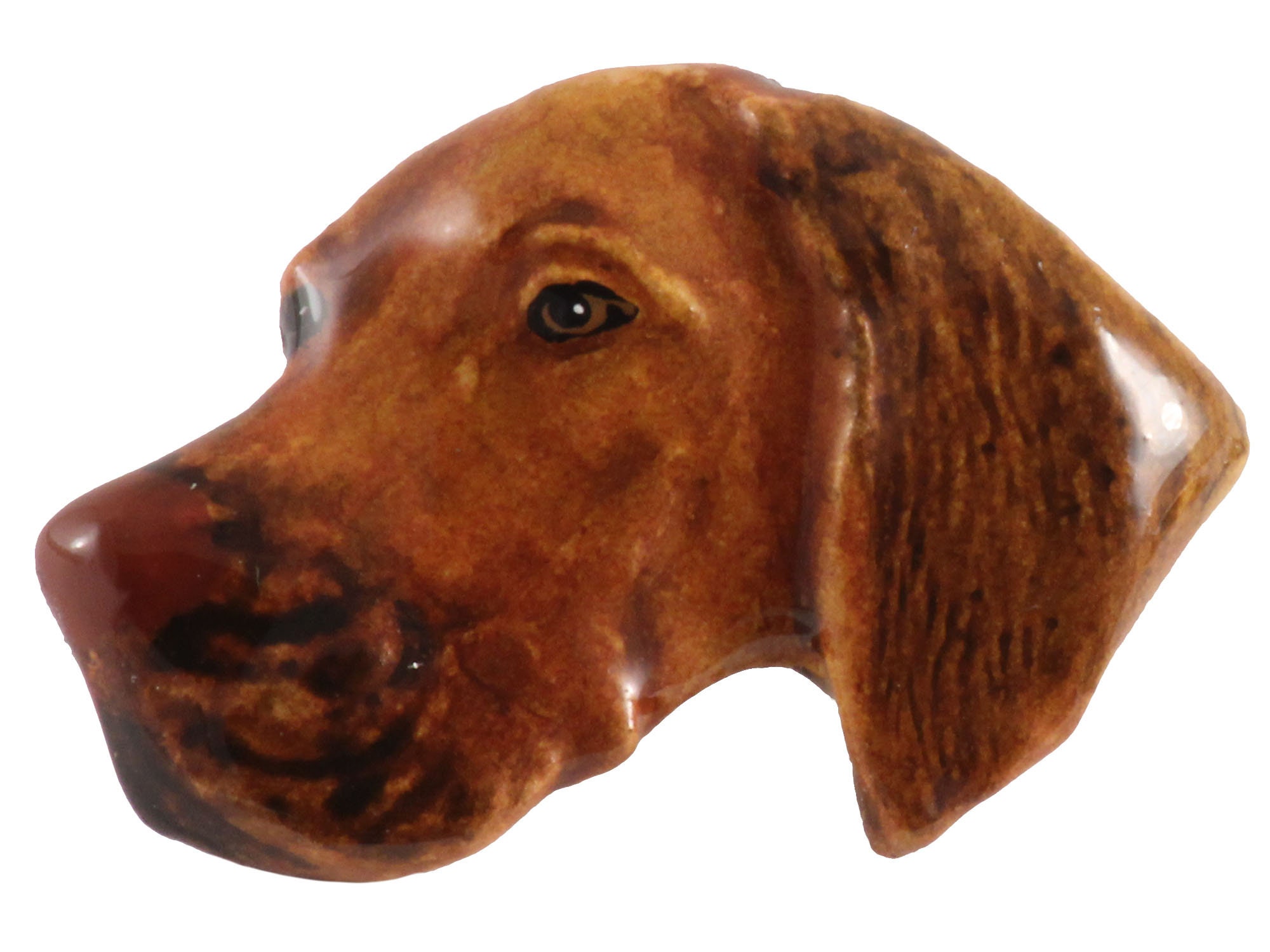 Spilla Cane Vizsla In Peltro Argento – Regalo Artigianale Britannico In Confezione Regalo