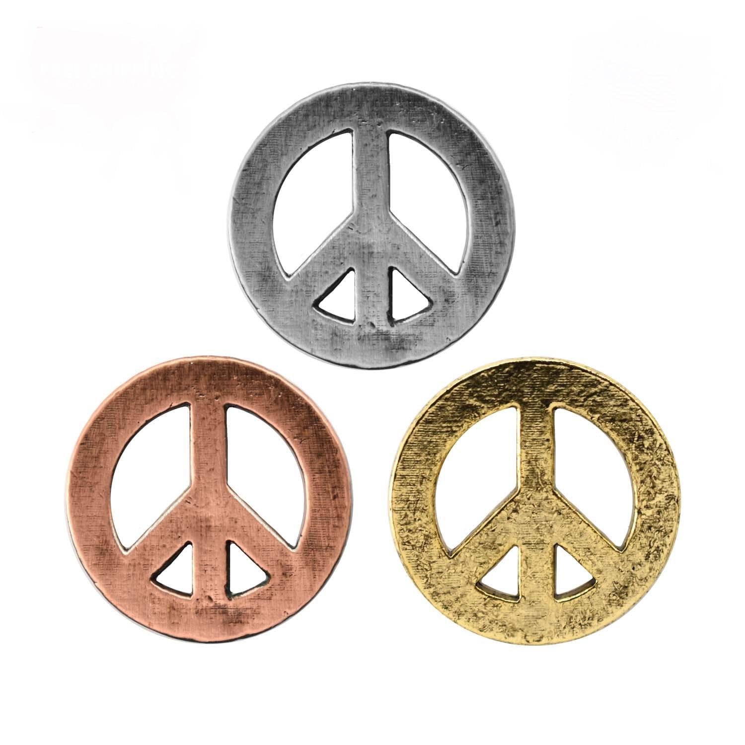 Peace Sign Pin, Pewter, Peace, Love, Sign, Symbol, Kindness, Lapel