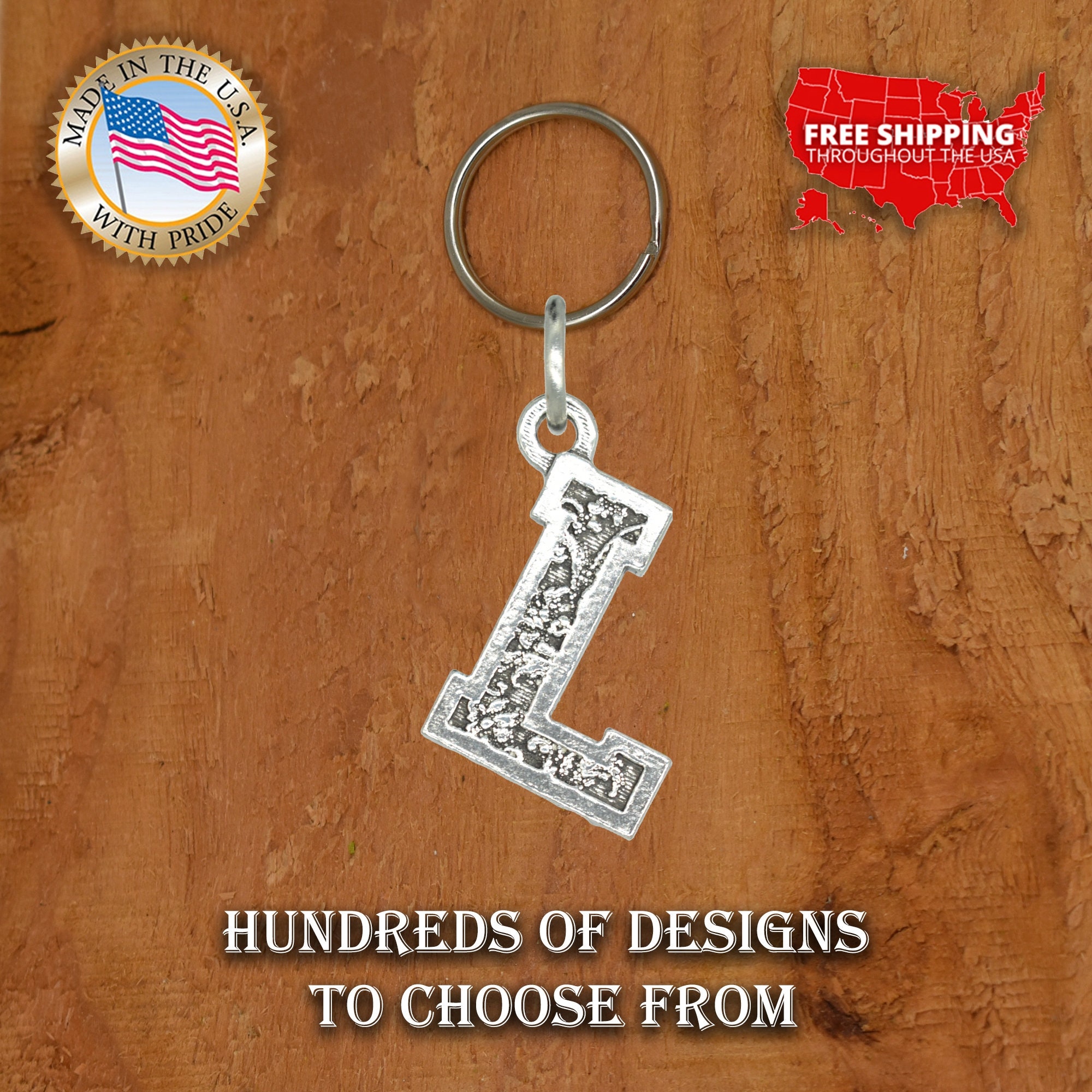 LAXPICOL Gold Star Letter L Keychain - Enamel Initial Key Ring For Women Men, Bag Charm - View #10