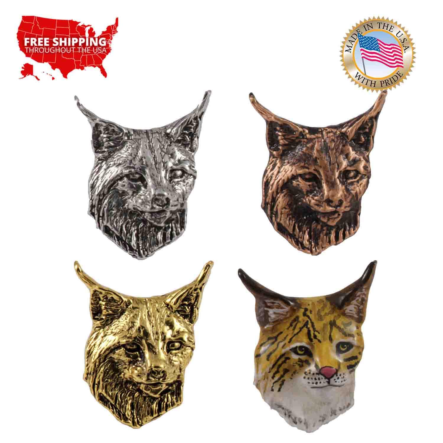 Lynx Pin, Fridge Magnet, Wild Cat, M050, 1.25 Inches, Handmade in